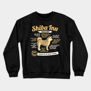 Anatomy of a Shiba Inu Crewneck Sweatshirt